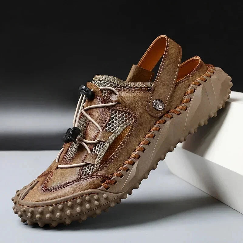 Men's Summer Sandals Comfortable Flats Slip On Slippers Beach Casual Shoes
