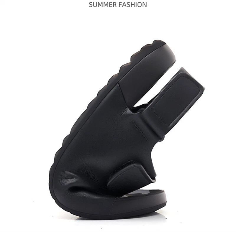 Men Leather Sandals Classic Men Shoes Slippers Soft Sandals