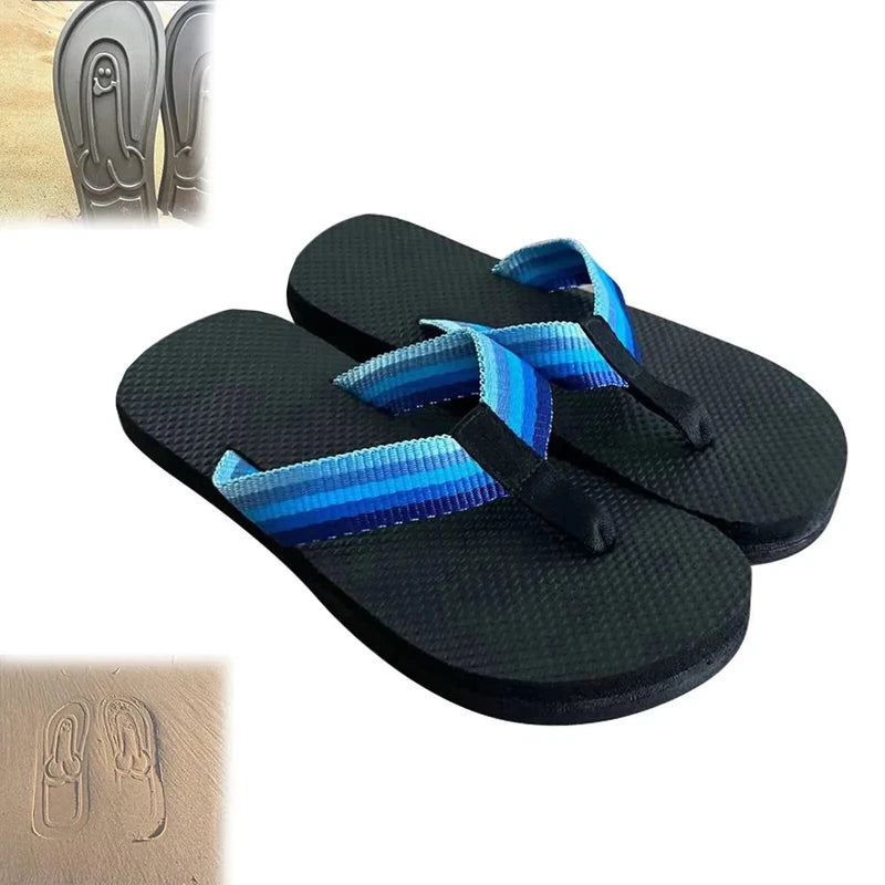 Quick- Dry Flip Flops Parody Slippers Beach Flip Flops Summer Comfort Non Slip