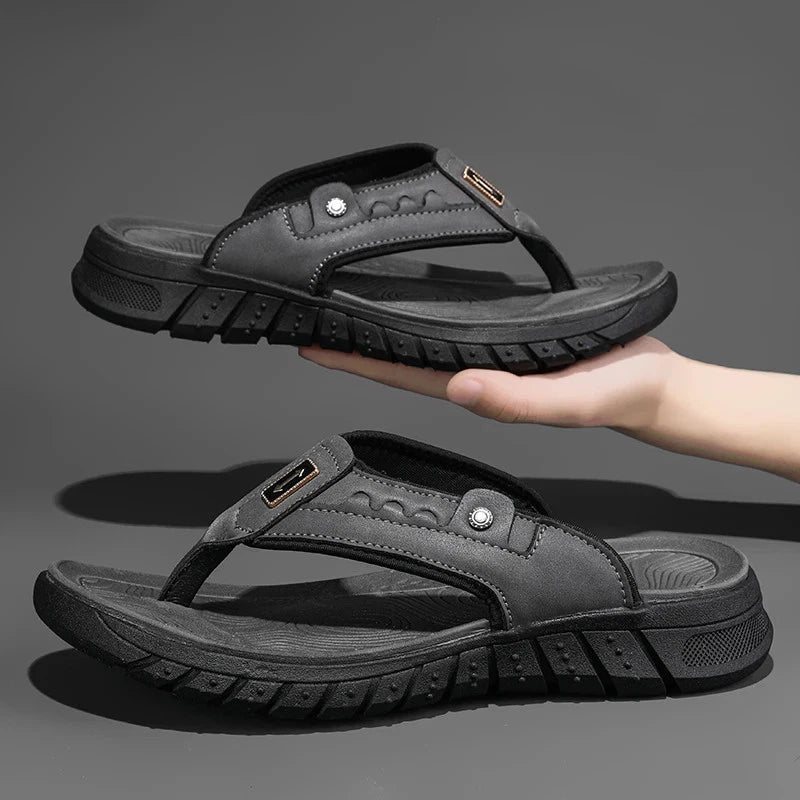 Men Casual Shoes Slippers Soft Bottom Comfortable Sandals Slip On Flats Slides