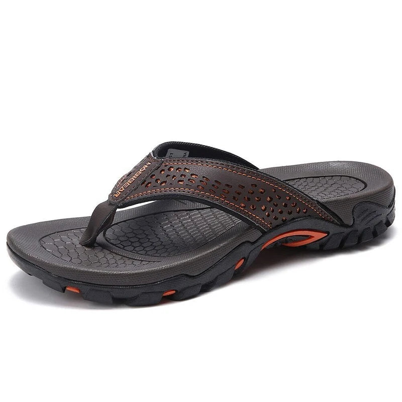 Summer Men Flip Flops Slippers Outdoor Flats Slides Beach Shoes Size 40-50