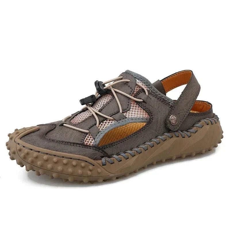 Men's Summer Sandals Comfortable Flats Slip On Slippers Beach Casual Shoes
