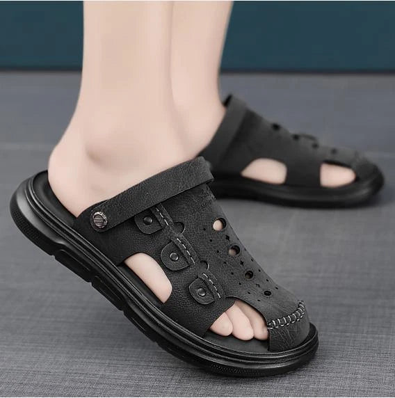 Men's Summer Beach Slippers Casual Shoes Flats Roman Gladiator Sandal 38-44 New