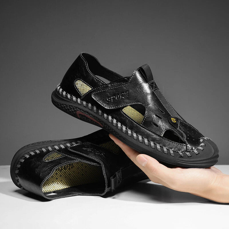 Men Breathable Sandals Outdoor Casual Slides Lightweight Slip-on Beach Slipper