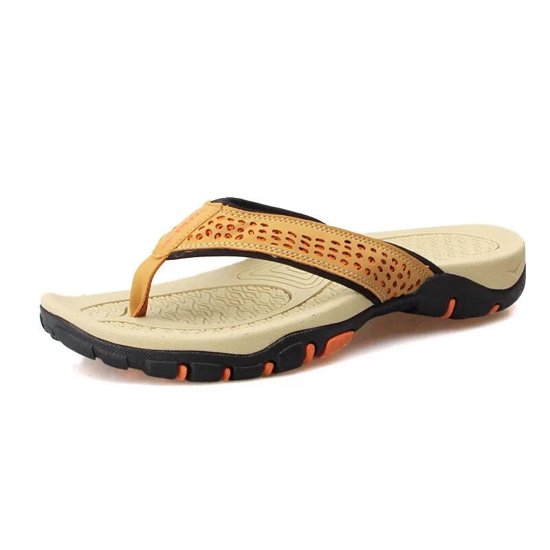 Summer Men Flip Flops Outdoor Slippers Flats Beach Casual Shoes Size 40-50
