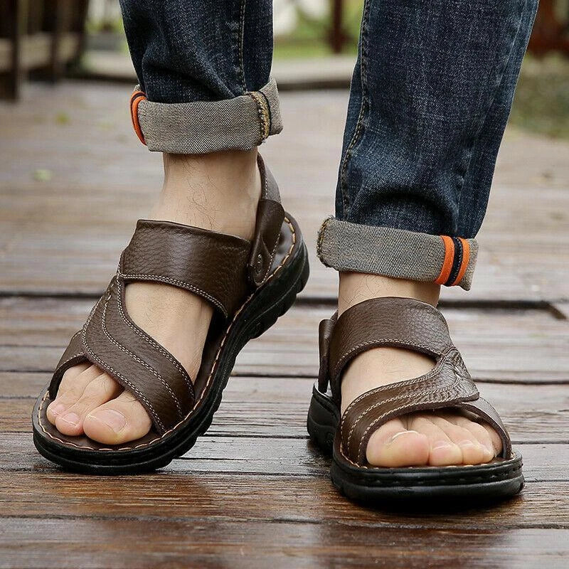 New Mens Slingbacks Sandals Open Toe Slippers Straps Wlaking Sports casual Shoes