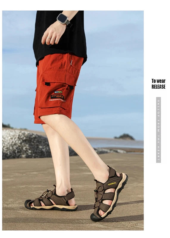 Men Summer Sandals Non-slip Casual Shoes Comfortable Beach Breathable Slippers