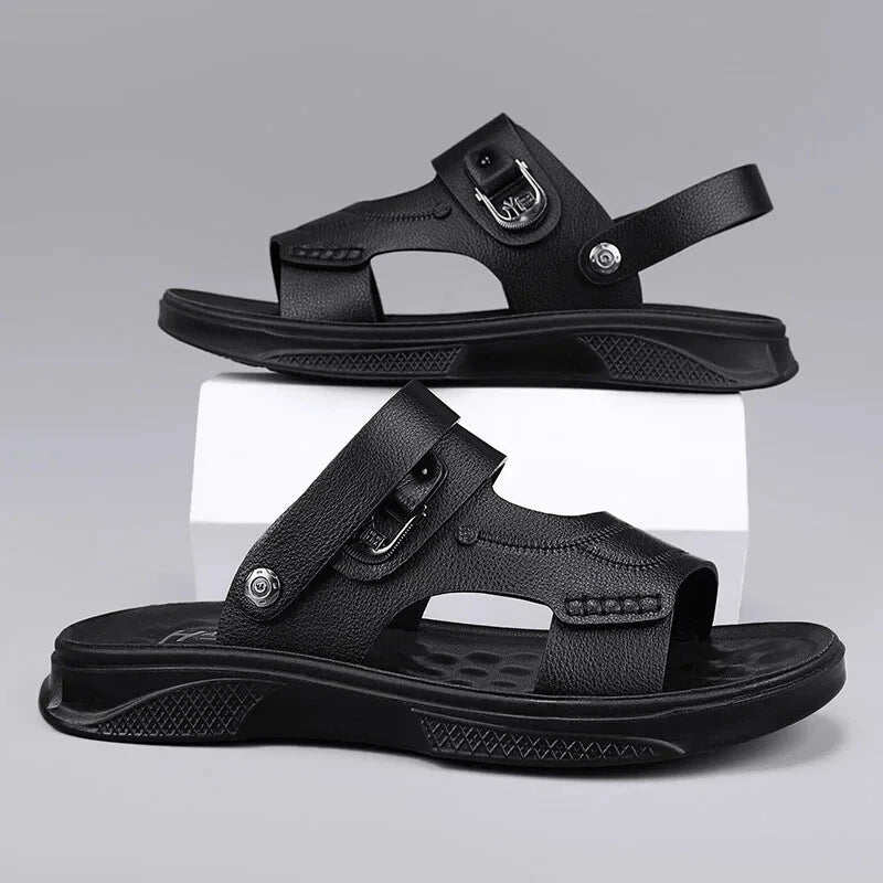 Summer Men's Sandals Breathable Non-Slip Outdoor Slippers Soft Sole Beach Shoes