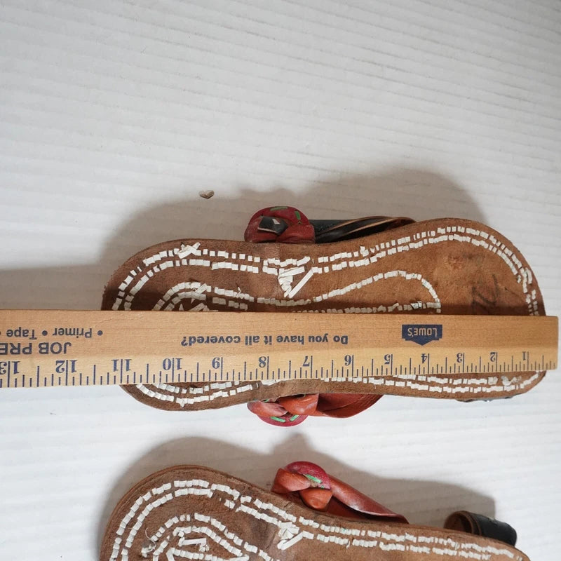 Kuwaiti Arabian Gulf handmade leather Men's 9.5/10 flat sandals slipper