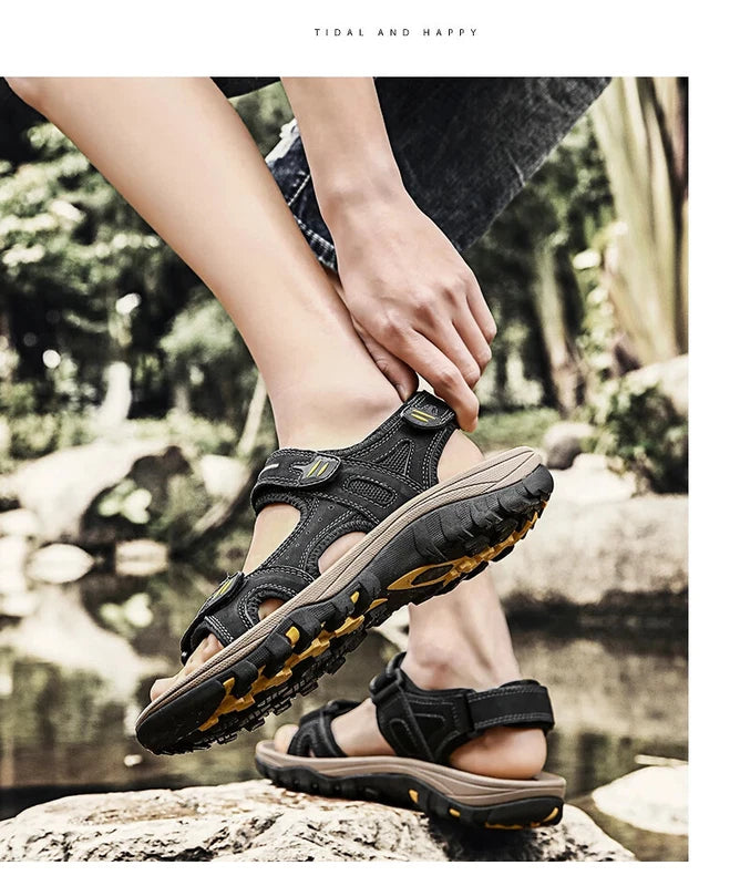 Men's Summer Sandals Outdoor Beach Casual Shoes Lightweight Comfort Slippers