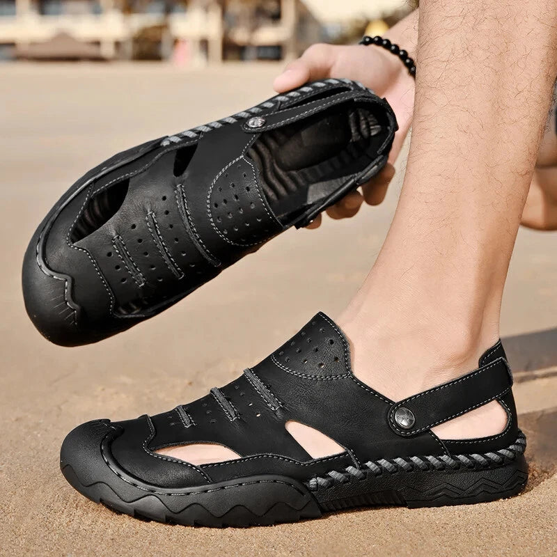 Summer Men's Breathable Mesh Sandals Casual Lightweight Shoes Beach Slippers