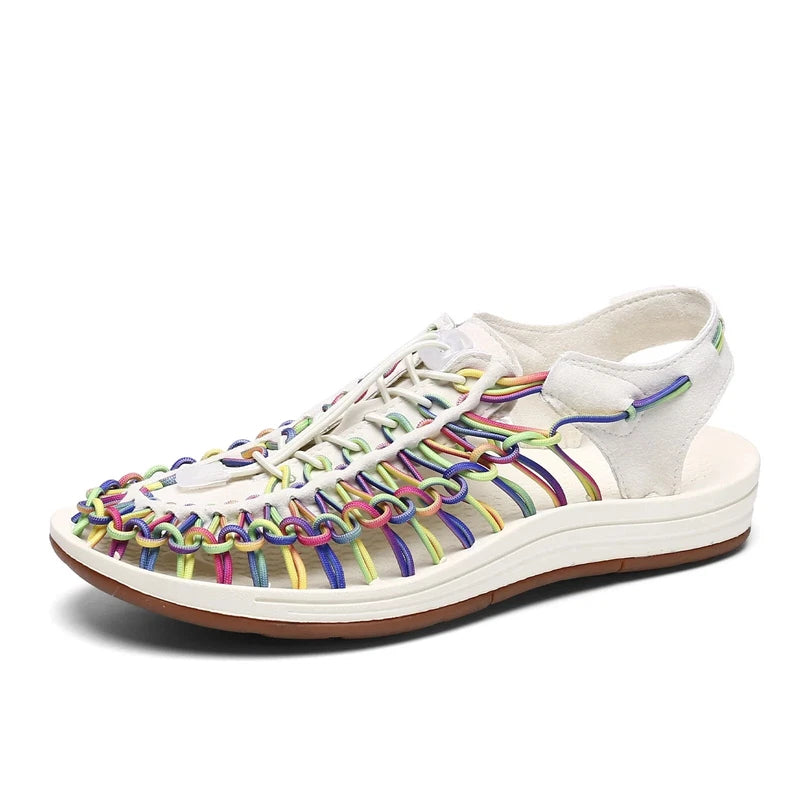 Summer Men Half Drag Slippers Breathable Beach Sandals Comfortable Flat Sneakers