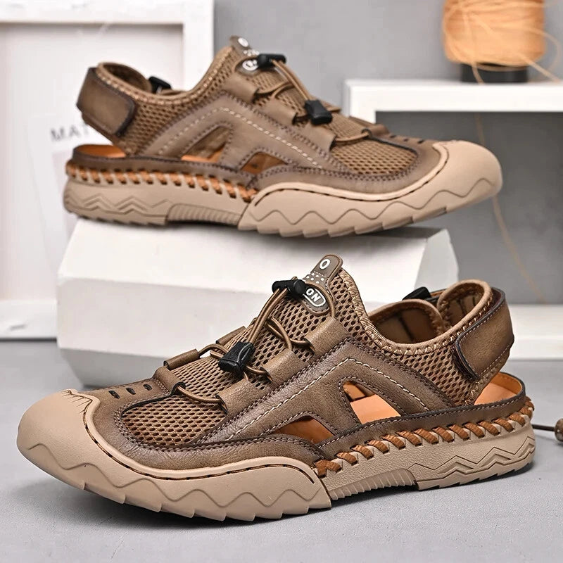 Summer Men's Breathable Mesh Sandals Casual Lightweight Shoes Beach Slippers