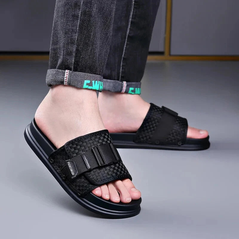 Summer Men Beach Slippers Waterproof Causal Sandals Breathable Walking Shoes
