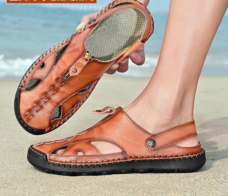 Men's Hollow Out Sandals Outdoor Comfortable Beach Slippers Casual Shoes Summer