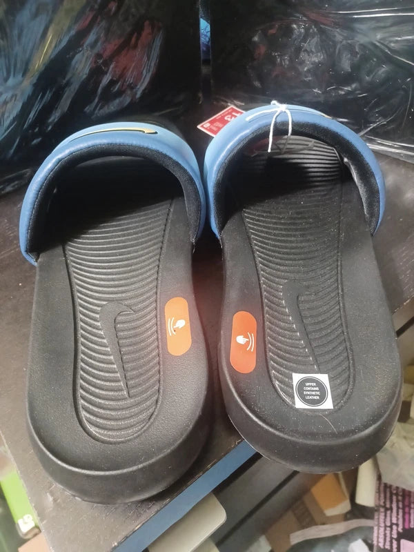 Nike Victori One Slides Sandals Slipper Hyper Blue Chamois Mens Sz 13 HF4073-400