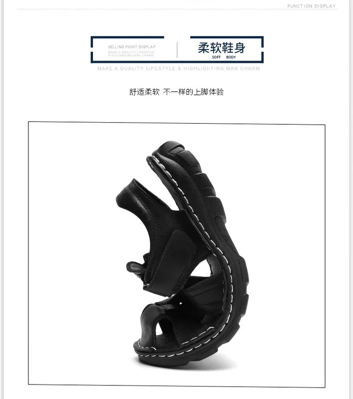 Summer Sandals for Men Fashion Classic Roman Slippers Breathable Beach Shoes