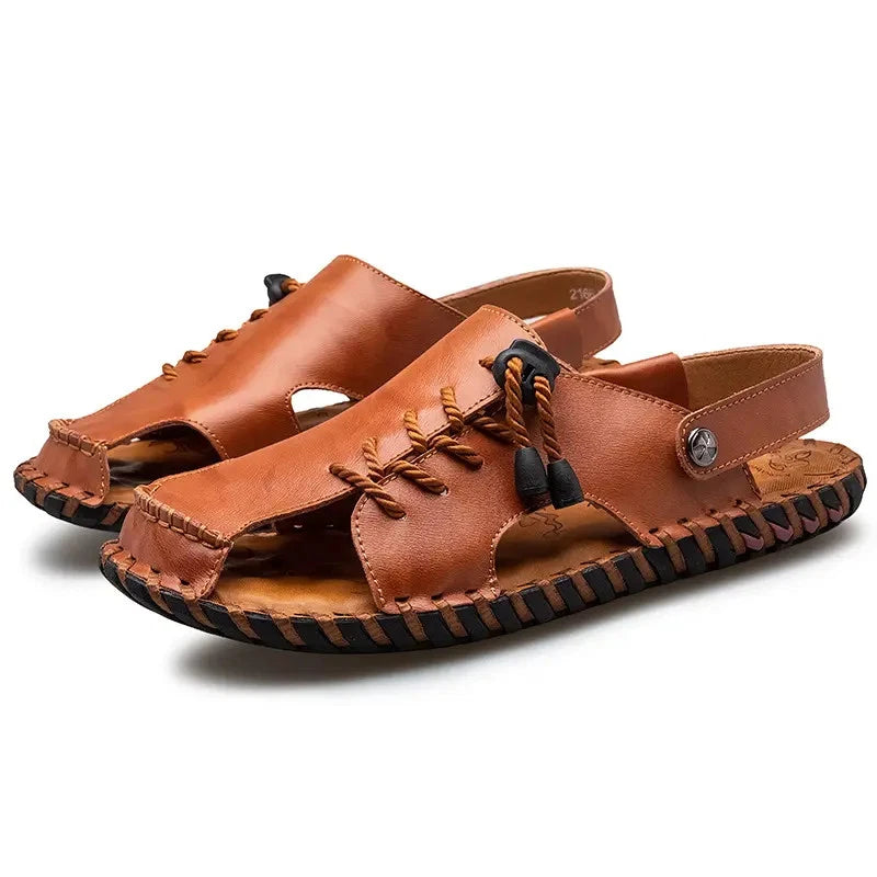 38-47 Mens Closed Round Toe Slingback Sandals Slippers Beach Holiday Summer Flat