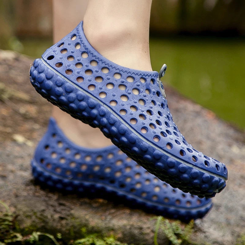 Men's Summer Hollow Out Breathable Beach Sandals Casual Outdoor Slippers Camping