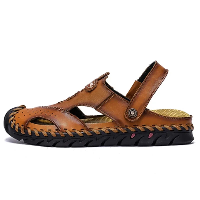 Men's Comfortable Slippers Summer Sandals Slip On Flats Casual Beach Shoes
