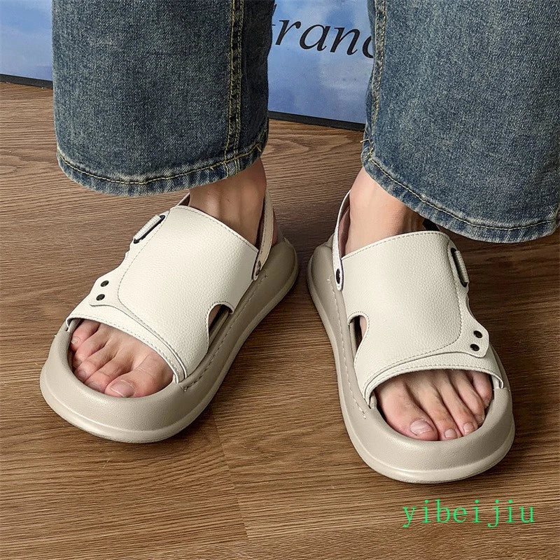 Men's Summer Beach Holiday Platform Sport Sandals Casual Mules Slides Slippers