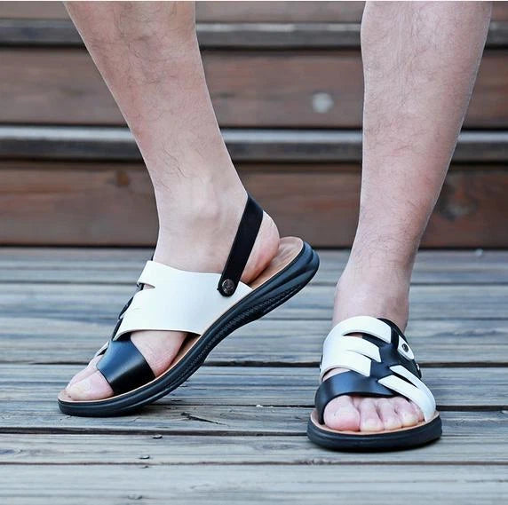Men's Summer Outdoor Beach Sandals Shoes Slippers Casual Flats Comfort Fashion