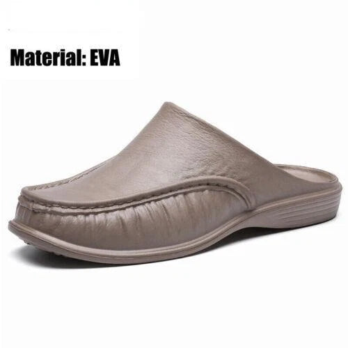 Men's Slippers Slip on Flats Beach close toe Sandals Shoes casual