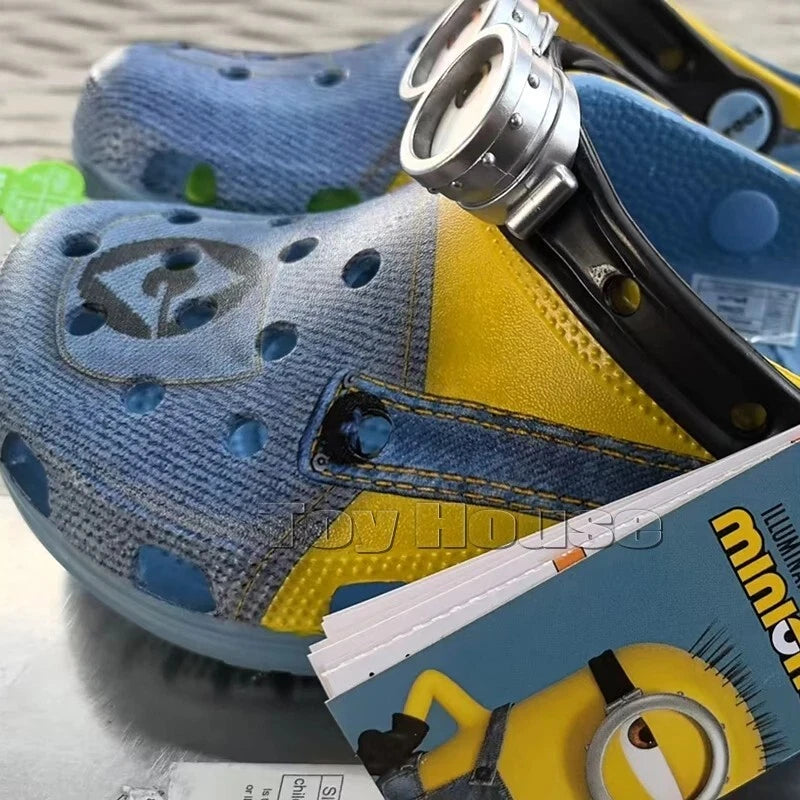 Minions Hole Sandals Slippers Sandals Kawaii Eva Anime Home Beach Shoes Summer S