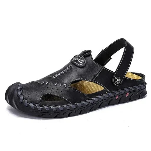 Men Comfortable Slippers Summer Sandals Slip On Flats Slides Beach Casual Shoes