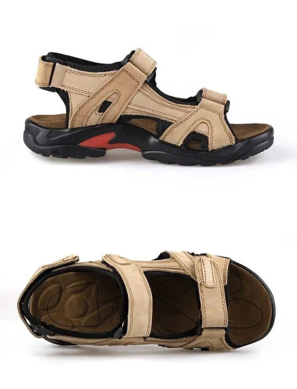 Casual Mens Beach Slippers Leather Sandals Water Shoes Fisherman Open Toe