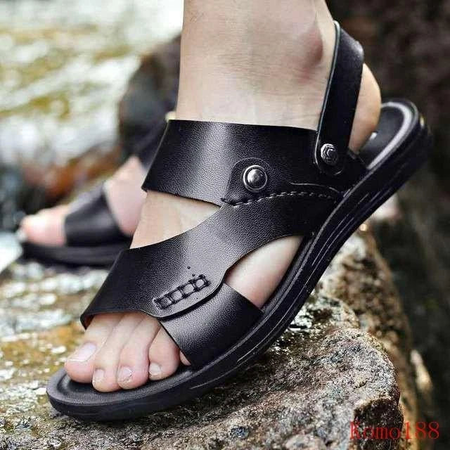 Mens Summer Classic open toe Breathable outdoor beach casual slipper sandals new