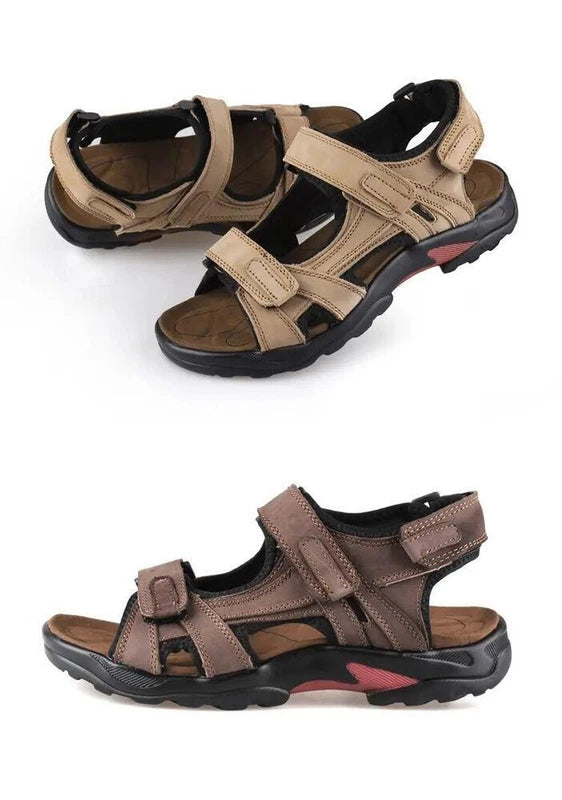 Casual Mens Beach Slippers Leather Sandals Water Shoes Fisherman Open Toe