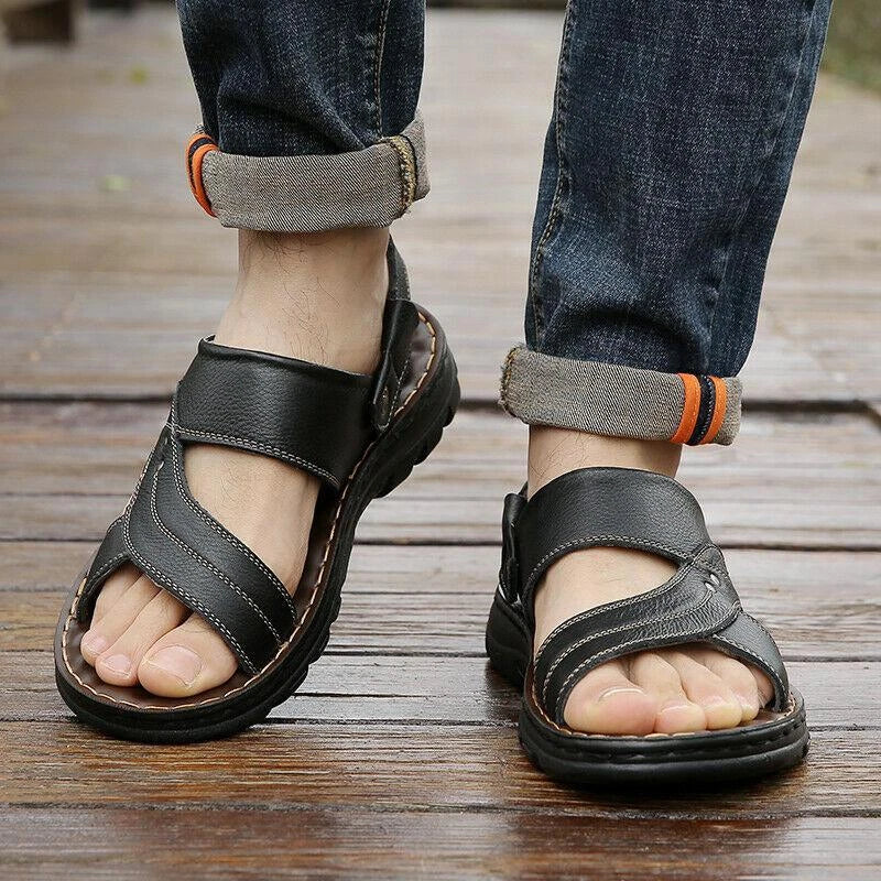 Mens Slingbacks Sandals Open Toe Slippers Straps Sports casual Shoes