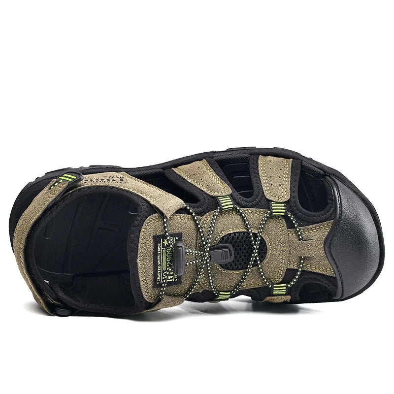 Male Casual Outdoor Sandals Summer Breathable Flat Beach Shoes Comfort Slippers