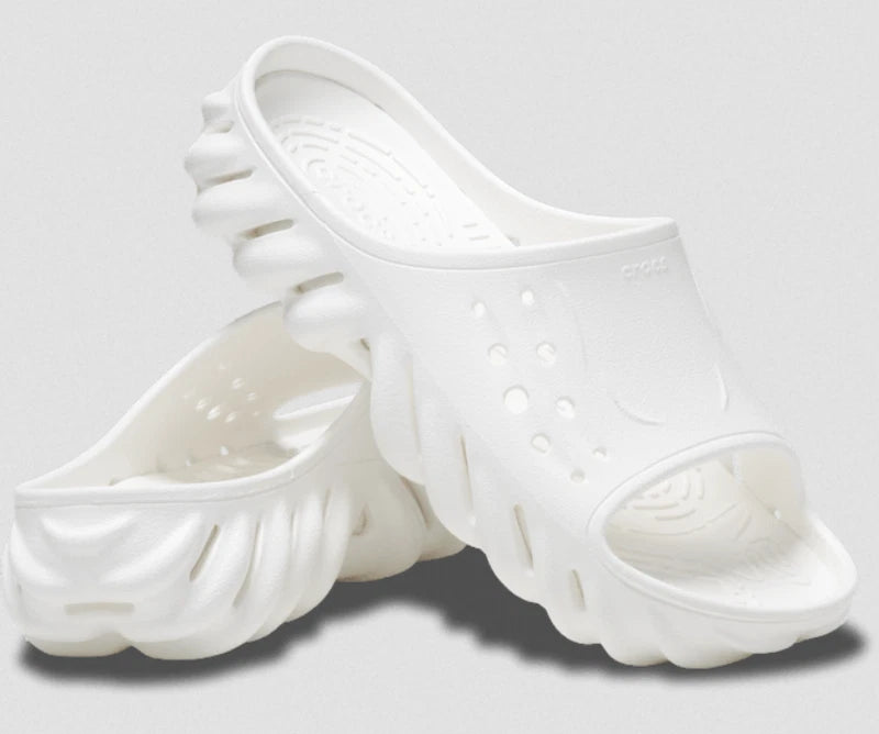 Men's Crocs Echo Slide White 12 M New Casual Sandals