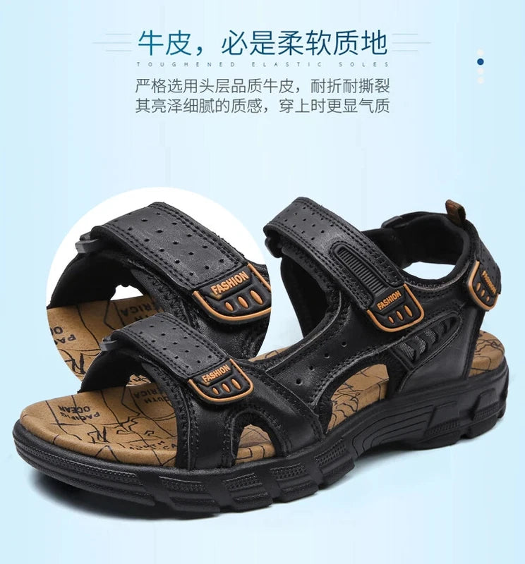 2024 Men's Sandals Outdoor Hiking Trekking Shoes Men Beach Slippers Sneakers