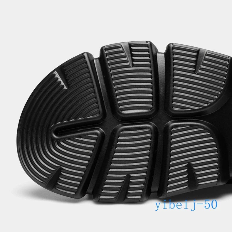 2025 Men's Sandals Shoes Slippers Leather Casual Flip Flops Platform Beach Shoes