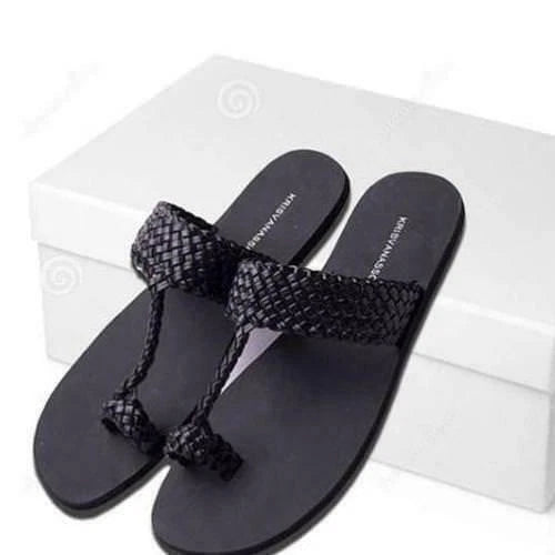 Men's Fashion Summer Chic Weaving Thong Slippers Beach Flip Flops Casual