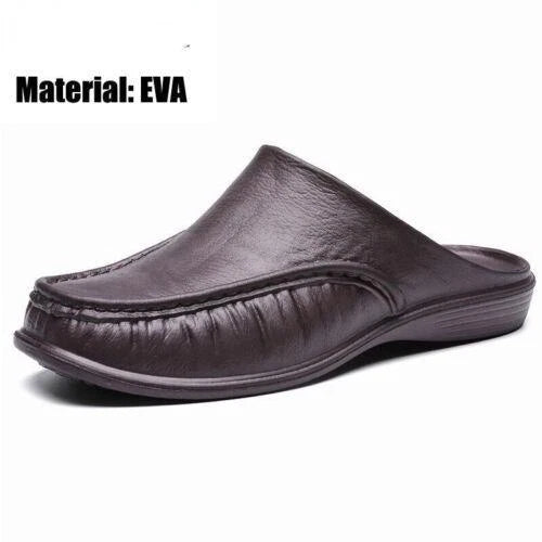 Men's Slippers Slip on Flats Beach close toe Sandals Shoes casual