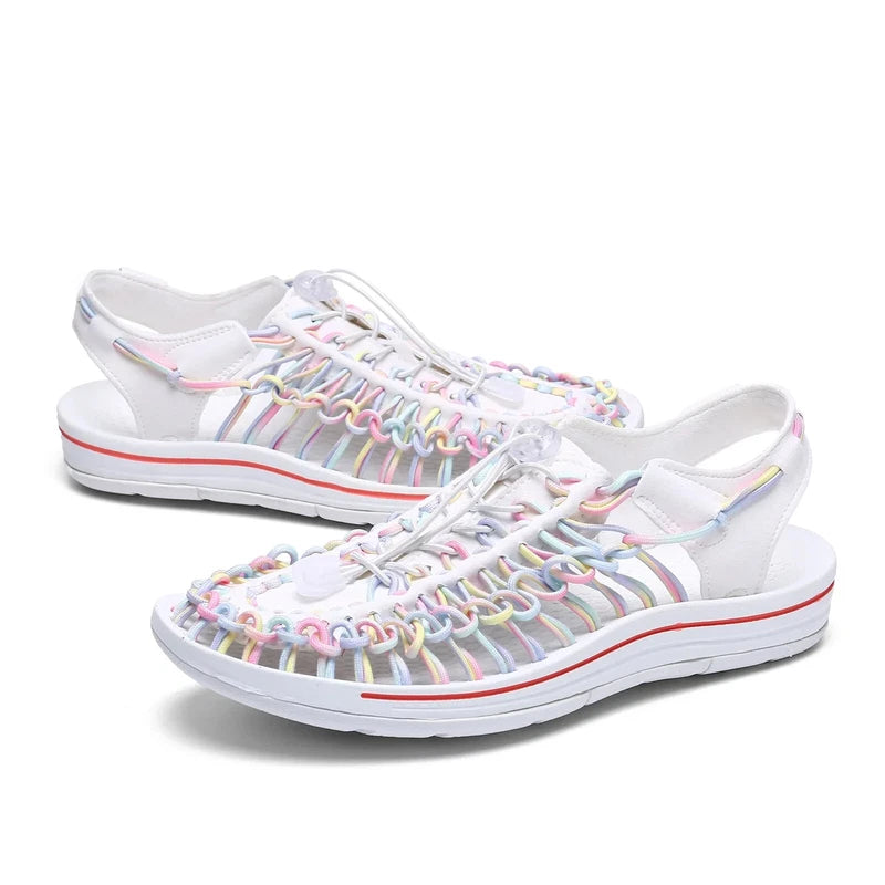 Summer Men Half Drag Slippers Breathable Beach Sandals Comfortable Flat Sneakers
