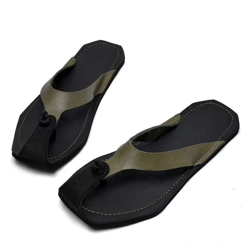 Men's Flip Flops Sandals Beach Slippers Falt Shoes Summer Oversize Fashion Chic
