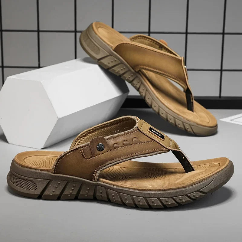 Men Casual Shoes Slippers Soft Bottom Comfortable Sandals Slip On Flats Slides