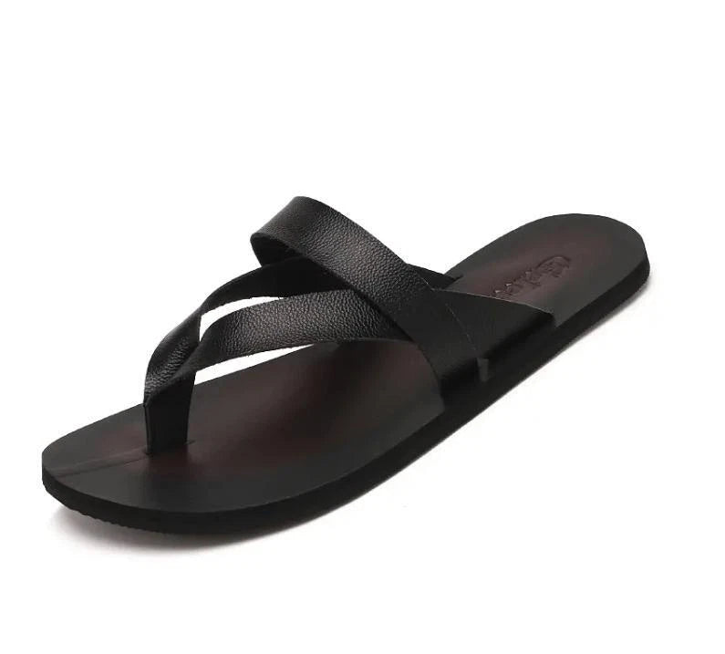 Mens Summer Clip Toe Flip Flops Sandals Outdoor Beach Slippers Anti-Slip Pump