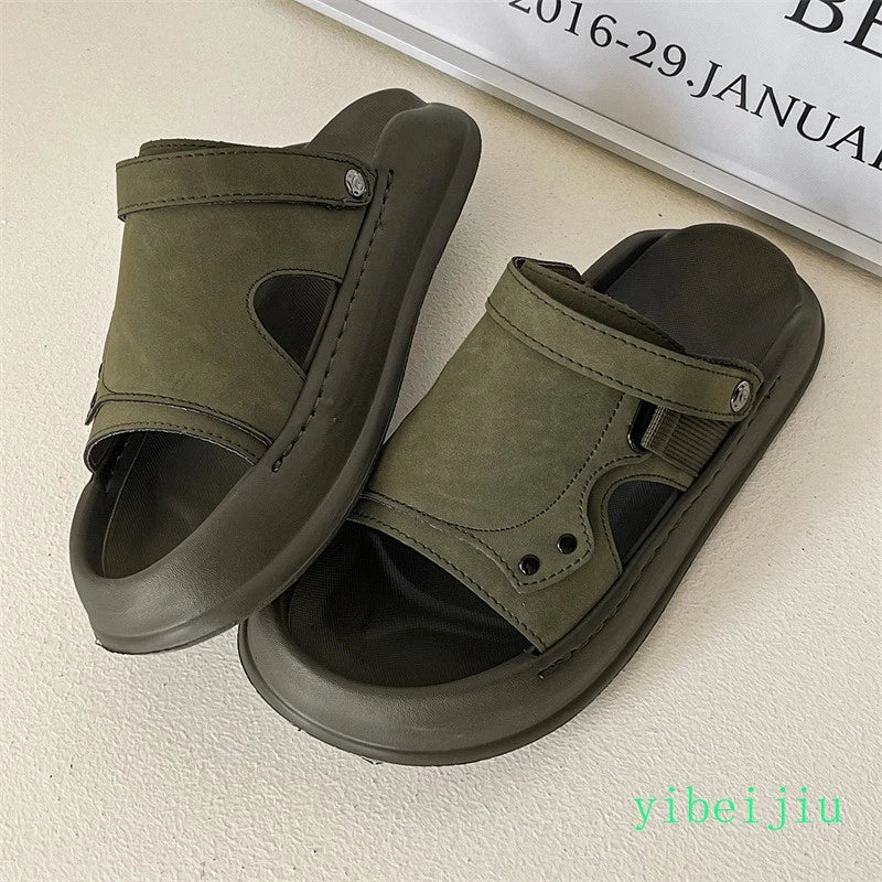 Men's Summer Beach Holiday Platform Sport Sandals Casual Mules Slides Slippers