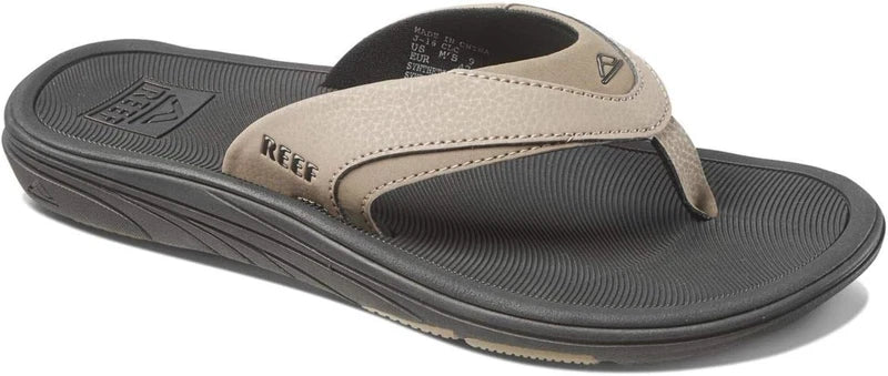 Reef Modern Men’s Flip-Flop Thong Sandal – Black Tan, Comfortable & Durable Beac