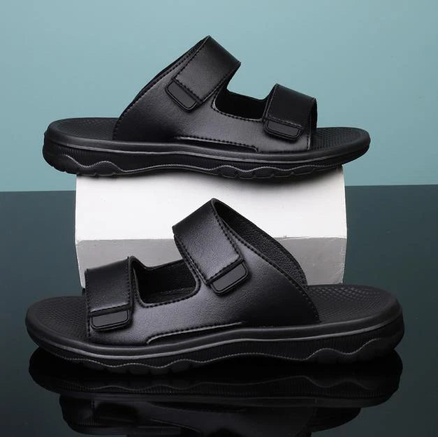 Men's Summer Beach Shoes Slippers Outdoor Casual Flats Slip On Sandals Comfort