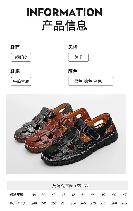 Summer Men Sandal Fashion Roman Slippers Breathable Comfortable Beach Shoes