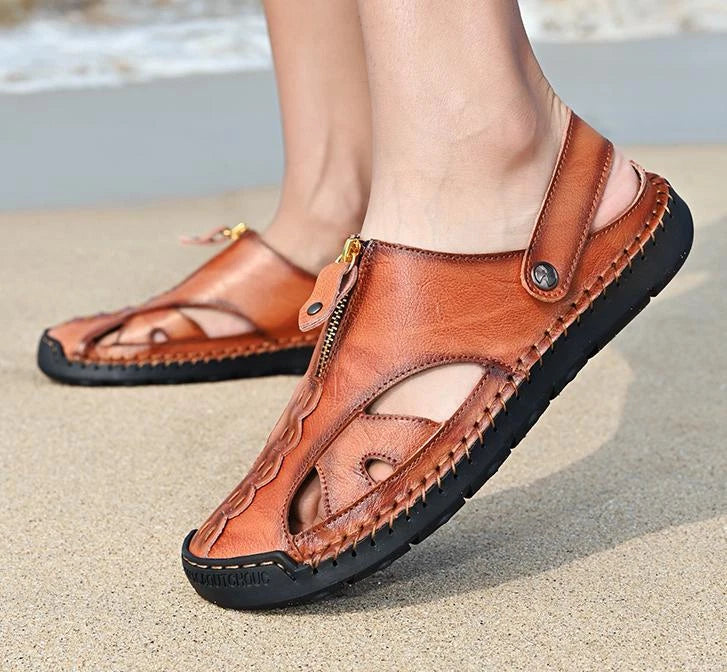 Men's Hollow Out Sandals Outdoor Comfortable Beach Slippers Casual Shoes Summer