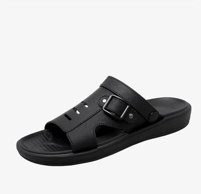 Men's Beach Sandals Shoes Peep Toe Casual Flat Summer Slippers Comfort New 39-45