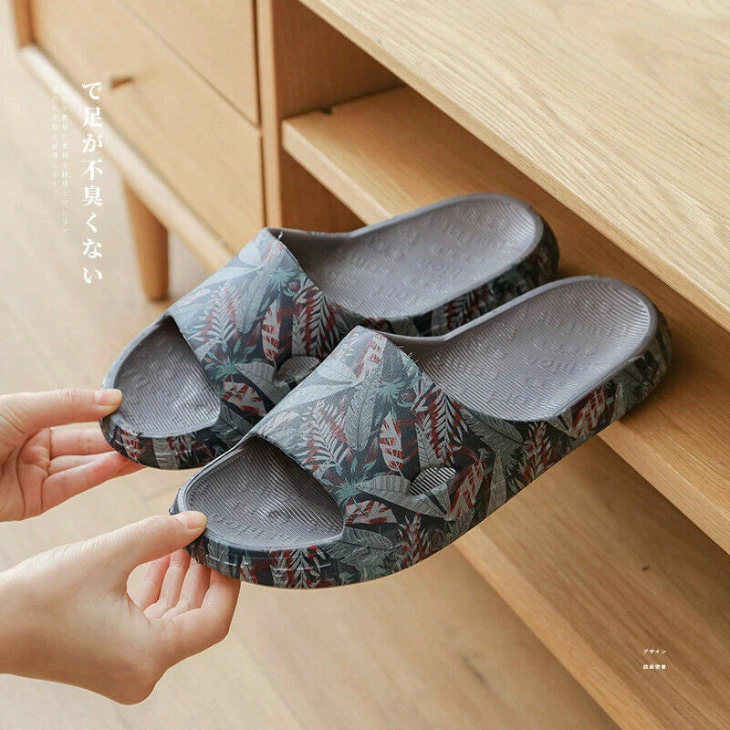 Men's Slippers Non-slip EVA Massage Household Sandals Breathable Beach Shoes